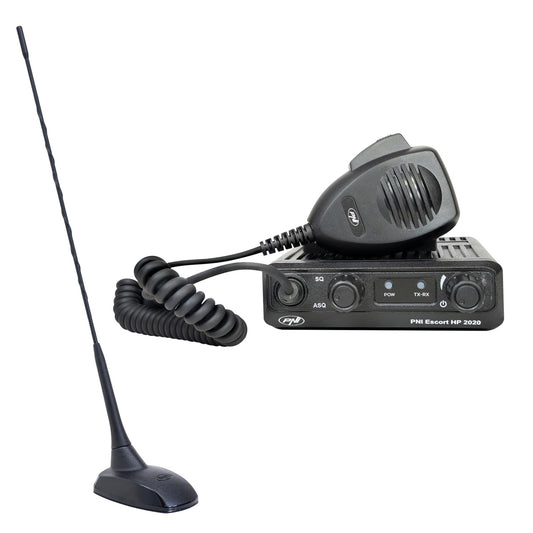 Kit Statie radio CB PNI Escort HP 2020 un singur canal 22 cu antena CB PNI Extra 48