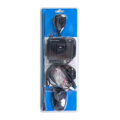 Kit statie radio CB PNI Escort HP 7120 ASQ, RF Gain, 4W, 12V si antena CB PNI Extra 48 cu magnet inclus, 45cm, SWR 1.0 AM/FM comutati doar in banda EU