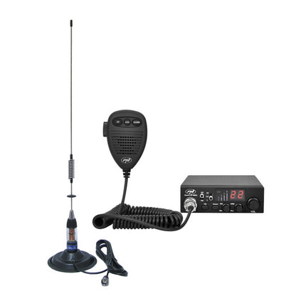 Kit Statie radio CB PNI ESCORT HP 8000L ASQ + Antena CB PNI ML70