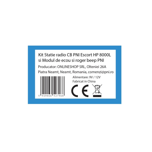 Kit Statie radio CB PNI Escort HP 8000L si Modul de ecou si roger beep PNI ECH01