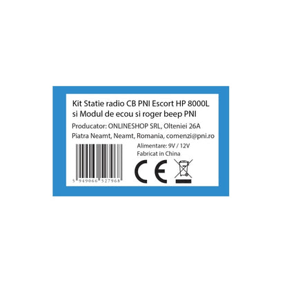 Kit Statie radio CB PNI Escort HP 8000L si Modul de ecou si roger beep PNI ECH01