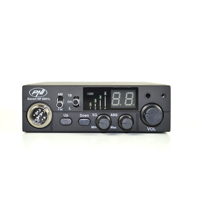 Kit Statie radio CB PNI ESCORT HP 8001L ASQ + Casti HS81 + Antena CB PNI S9 cu magnet