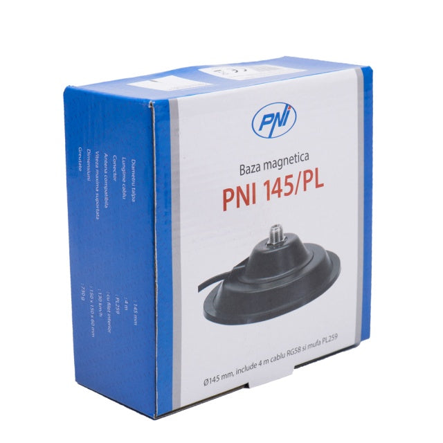 Kit Statie radio CB PNI ESCORT HP 8024 ASQ + Antena CB PNI ML145 cu magnet 145/PL