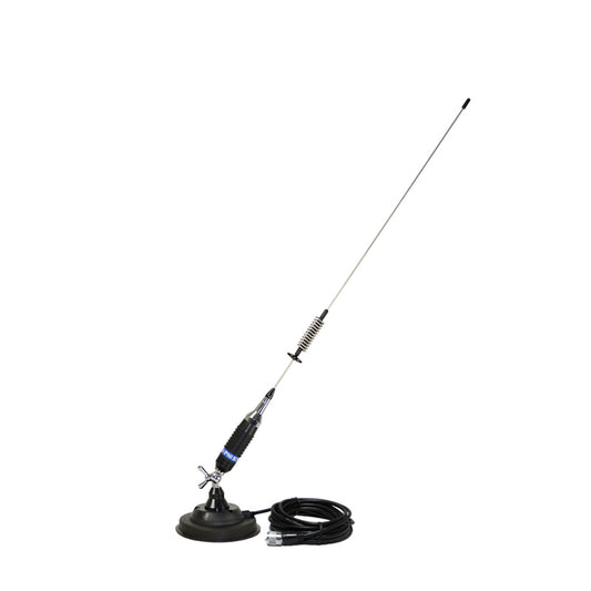 Kit Statie radio CB portabila PNI Escort HP 82, multi standard, 4W, 12V, AM-FM si antena CB PNI S75, 75cm, cu magnet inclus