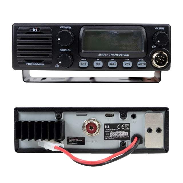 Kit Statie radio CB TTi TCB-900 EVO + Antena CB PNI Extra 48 cu magnet