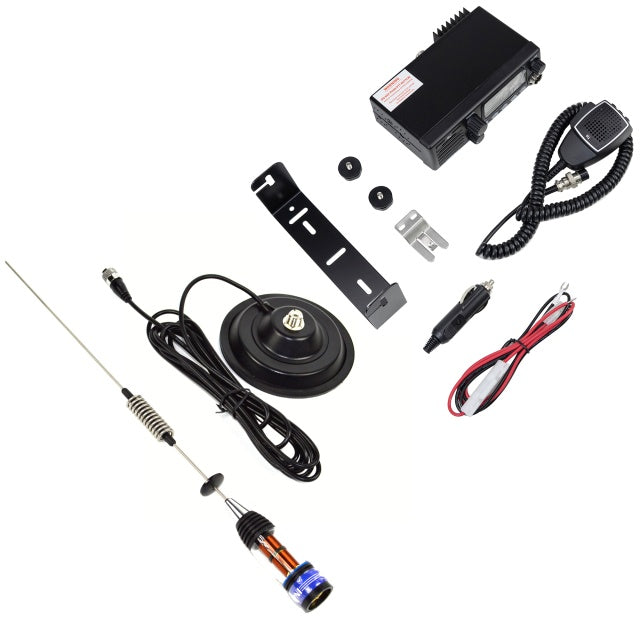 Kit Statie radio CB TTi TCB-900 EVO + Antena CB PNI ML70, lungime 70cm