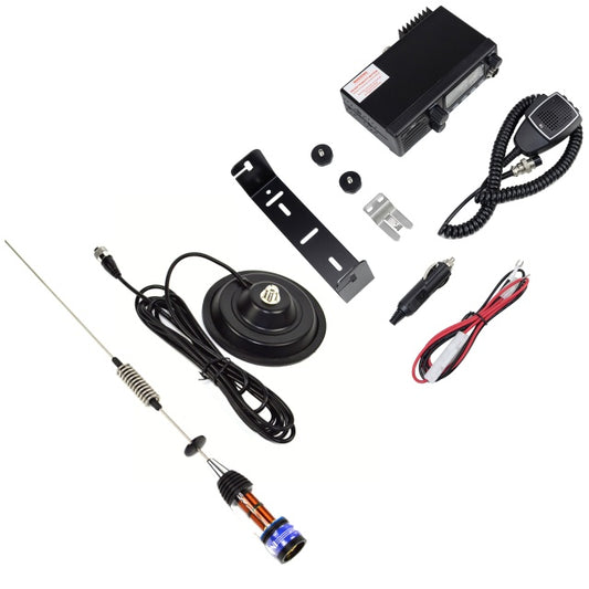 Kit Statie radio CB TTi TCB-900 EVO + Antena CB PNI ML70, lungime 70cm