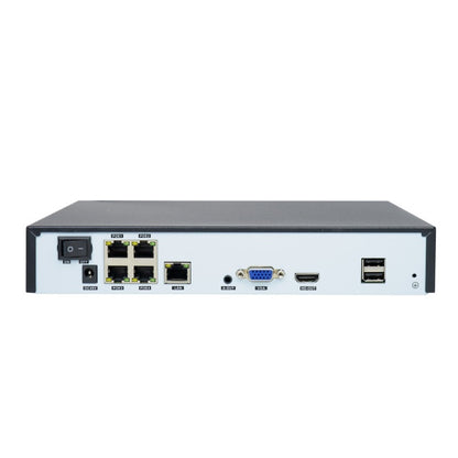 Kit supraveghere video PNI House IPMAX POE 3LR, NVR cu 4 porturi POE si 10 in retea, ONVIF si 4 camere cu IP 3MP, de exterior, Power over Ethernet, detectie chip, detectie miscare, 4 cabluri, alimenta