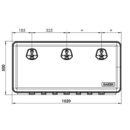 Lada scule JUST 1020x500x460