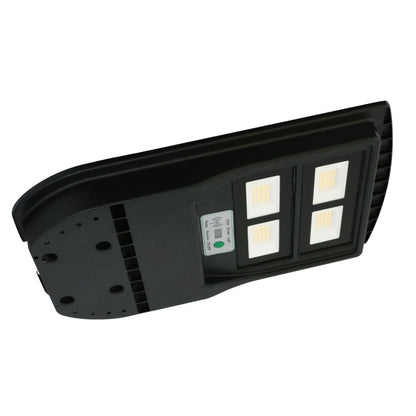 Lampa de iluminat stradal PNI SL210 100W, cu panou solar incorporat 10W, 6500K, 1000lm, 2 x acumulator 10Ah incorporat, senzor de miscare cu microunde