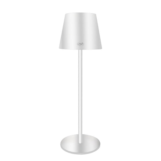 Lampa de masa PNI LT04W cu LED 2.5W, acumulator 1200 mAh, incarcare prin USB-C, 150 lumeni, lumina alba calda 3000K, culoare Alb