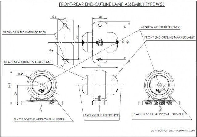 Lampa gabarit LED