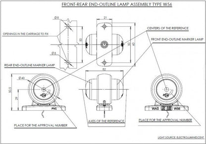 Lampa gabarit LED
