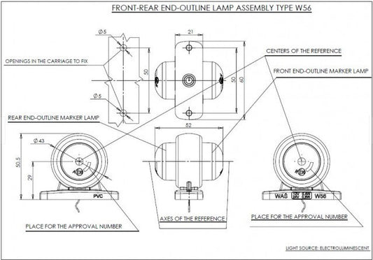 Lampa gabarit LED