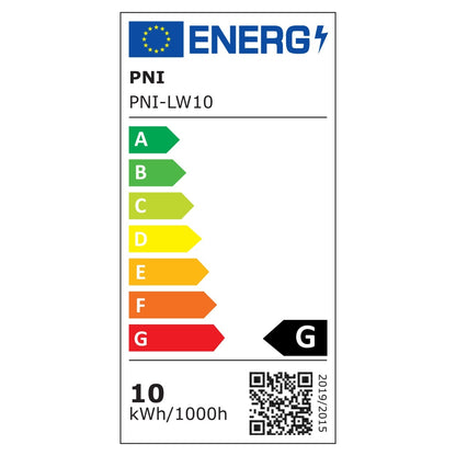 Lampa LED de lucru PNI LW10 10W, portabila, reincarcabila, cu acumulator 2 x 18650 4000mAh, 6500K, IP54, 700 lm, 2 niveluri luminozitate
