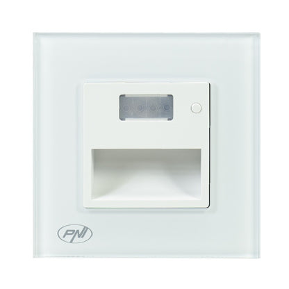 Lampa LED PNI WL100 pentru iluminare trepte scara, montaj incastrat, cu senzor de miscare, senzor de lumina, culoare lumina reglabila, intensitate lumina reglabila, mod noapte, mod zi, 1.5W, 150 lm