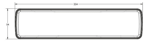 Lampa led stivuitor spate 22x5 cm