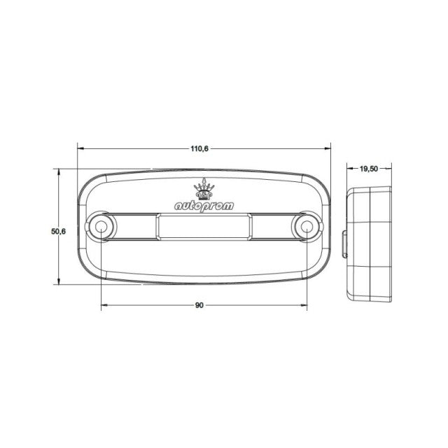 Lampa marcaj lateral 24V