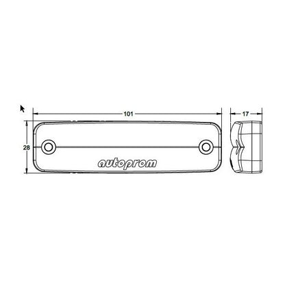 Lampa marcaj lateral 24V