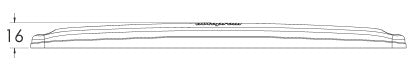 Lampa marcaj lateral alba 20 leduri 24cm NEON