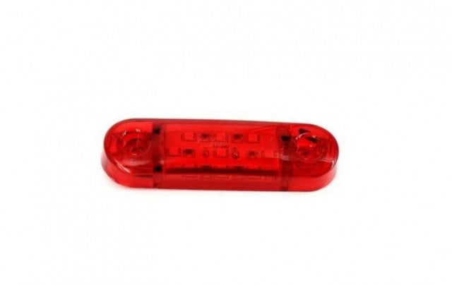 Lampa marcaj lateral rosie 9 LED-URI 8.5x2.5 cm