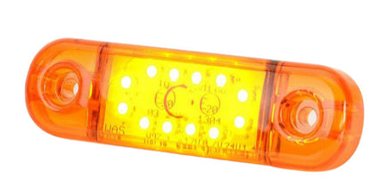 Lampa pozitie ovala portocalie WAS 12 leduri