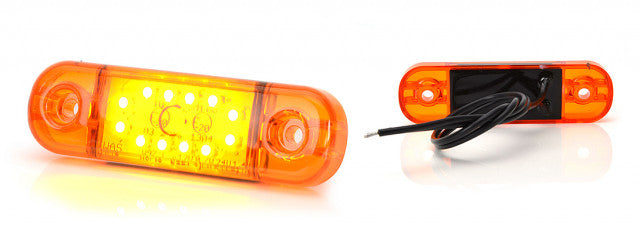 Lampa pozitie ovala portocalie WAS 12 leduri