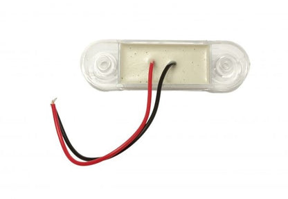 Lampa pozitie-strobo ovala alba 9 leduri 24V