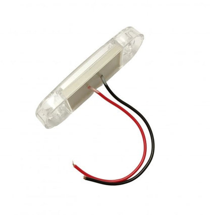 Lampa pozitie-strobo ovala alba 9 leduri 24V