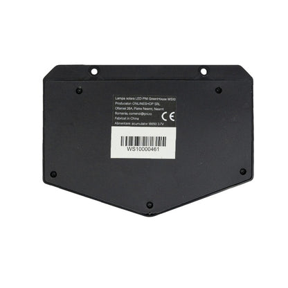 Lampa solara LED PNI GreenHouse WS10, 100 LED-uri, 600 lm, unghi PIR 120 grade, acumulator 1800 mAh, montaj pe perete