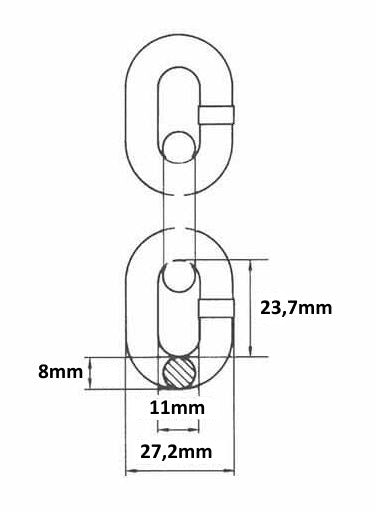 LANT G80 ridicare - ancorare 8mm