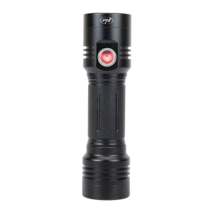 Lanterna dubla PNI Adventure F200 din aluminiu cu LED, acumulator 4000mAh si port micro USB, 3 LED-uri cu deschidere mare si unul cu focus, ambele au 3 niveluri de putere