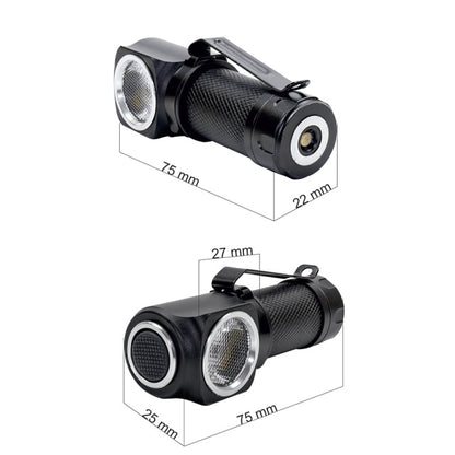 Lanterna frontala PNI Adventure F75 cu led 6W, 600 lm, din aluminiu, cu acumulator si incarcator magnetic cu USB