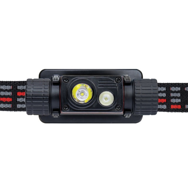 Lanterna frontala PNI Adventure F80 Dual LED, 1000 lm, 6W, 2200 mAh, IP68, cu alimentator PNI CHG300 inclus