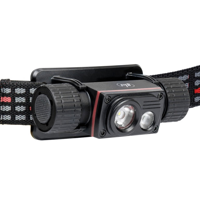 Lanterna frontala PNI Adventure F80 Dual LED, 1000 lm, 6W, 2200 mAh, IP68, cu alimentator PNI CHG300 inclus