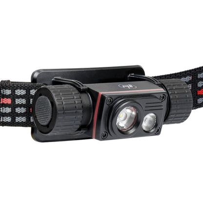 Lanterna frontala PNI Adventure F80 Dual LED, 1000 lm, 6W, 2200 mAh, IP68, cu alimentator PNI CHG300 inclus
