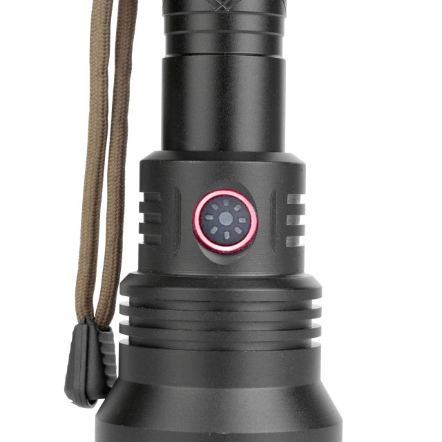Lanterna PNI Adventure F410 din aluminiu, cu LED 10W, 700 lumeni, pana la 250 m, IP44, USB Tip C, acumulatori 3000mAh inclusi
