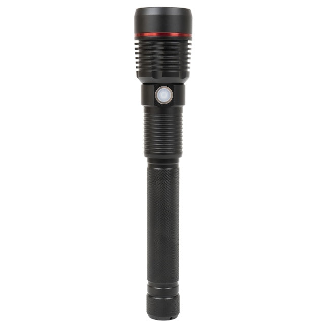 Lanterna PNI Adventure F450 din aluminiu cu focus si functie BOOST, led 20 W, 1500 lm pana la 450 m, IPX5, power bank cu iesire USB, incarcare prin micro USB, acumulator 4400 mAh inclus, functioneaza