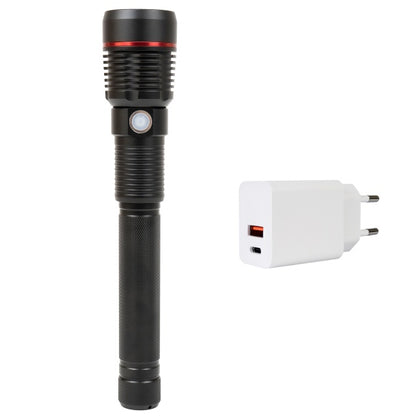 Lanterna PNI Adventure F450 din aluminiu, cu functie focus, BOOST, LED 20 W, 1500 lm pana la 450 m, 4400 mAh, IPX5, cu alimentator PNI CHG300 inclus