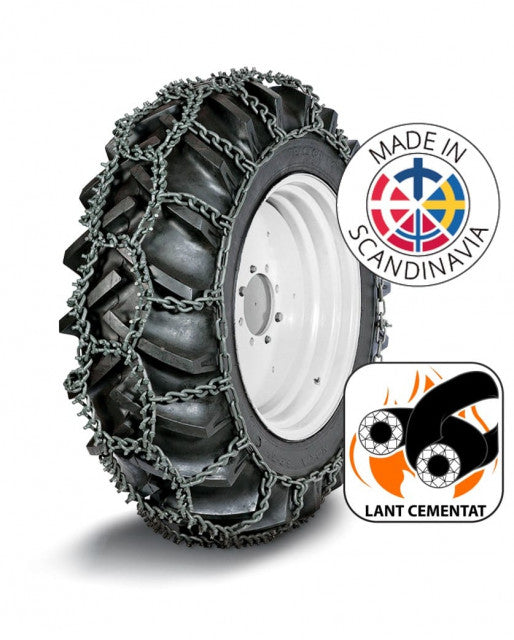 SET LANTURI ANTIDERAPANTE CU GHINTURI NORDCHAIN 11mm TAF 18,4 / 26