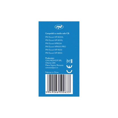 Microfon cu 6 pini pentru statii radio PNI Escort HP 8000L/8001L/8024/9001 PRO/9500/8900