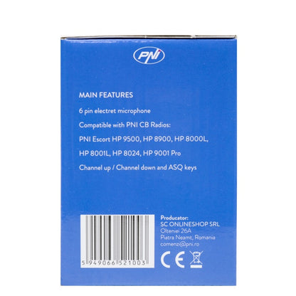 Microfon de schimb pentru statie radio CB PNI Escort HP 9500, HP 8900, HP 8000L cu 6 pini