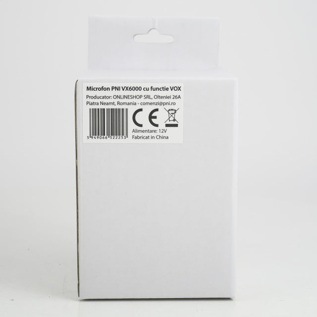 Microfon PNI VX6000 cu functie VOX, cu 6 pini, pentru statii radio CB