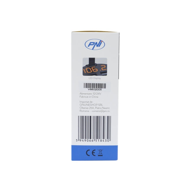 Modulator FM PNI Valentine V880 cu microfon, Bluetooth 5.0, MP3 player, transmitator FM, port USB dual, incarcare rapida dispozitive mobile prin QC3.0, compatibil cu Siri si Google Assistant