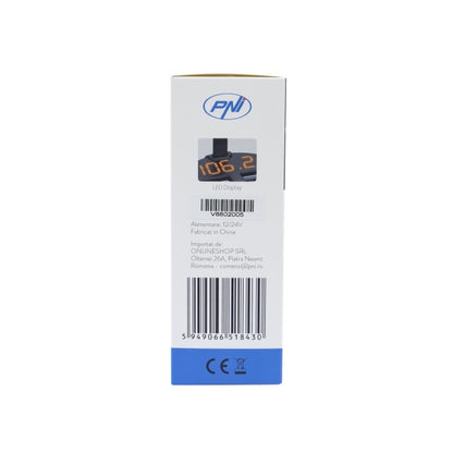 Modulator FM PNI Valentine V880 cu microfon, Bluetooth 5.0, MP3 player, transmitator FM, port USB dual, incarcare rapida dispozitive mobile prin QC3.0, compatibil cu Siri si Google Assistant