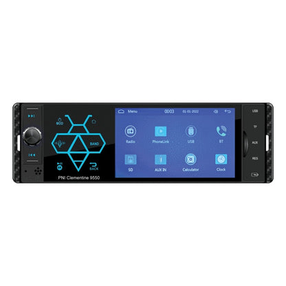 MP5 player auto PNI Clementine 9550 1DIN display 4 inch 50Wx4, Bluetooth, radio FM, Carplay, functie RDS