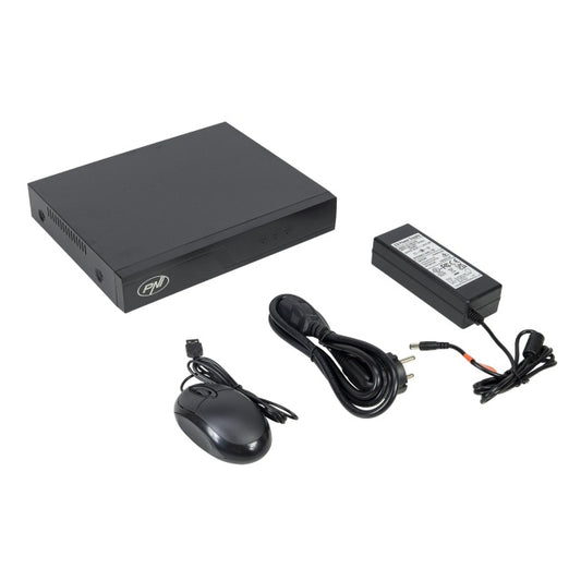NVR POE PNI House IP716J 16 canale 4K 8MP, 8 canale POE si 8 canale IP cu switch PNI POE sau normal H.265