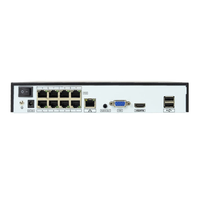 NVR POE PNI House IP716J 16 canale 4K 8MP, 8 canale POE si 8 canale IP cu switch PNI POE sau normal H.265
