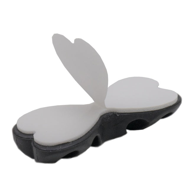 Organizator multifunctional cabluri PNI Tidy Clip 02, silicon flexibil, autoadeziv, pentru 8 cabluri 4x2 cu diametru de 6 mm, negru, set 2 bucati