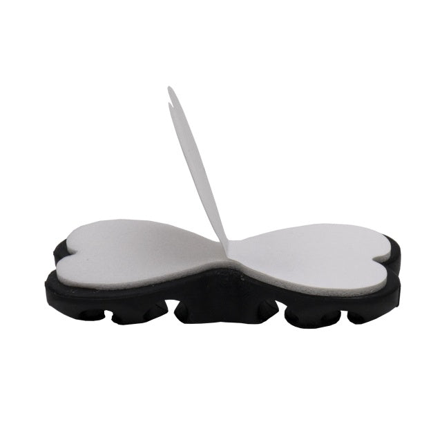 Organizator multifunctional cabluri PNI Tidy Clip 02, silicon flexibil, autoadeziv, pentru 8 cabluri 4x2 cu diametru de 6 mm, negru, set 2 bucati